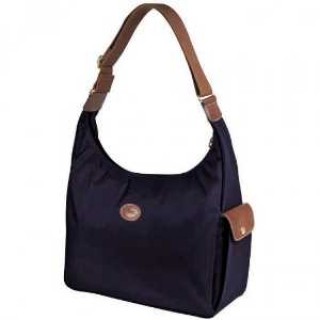 Sac Longchamp soldes Besace Style La Pliage Hobo Prune